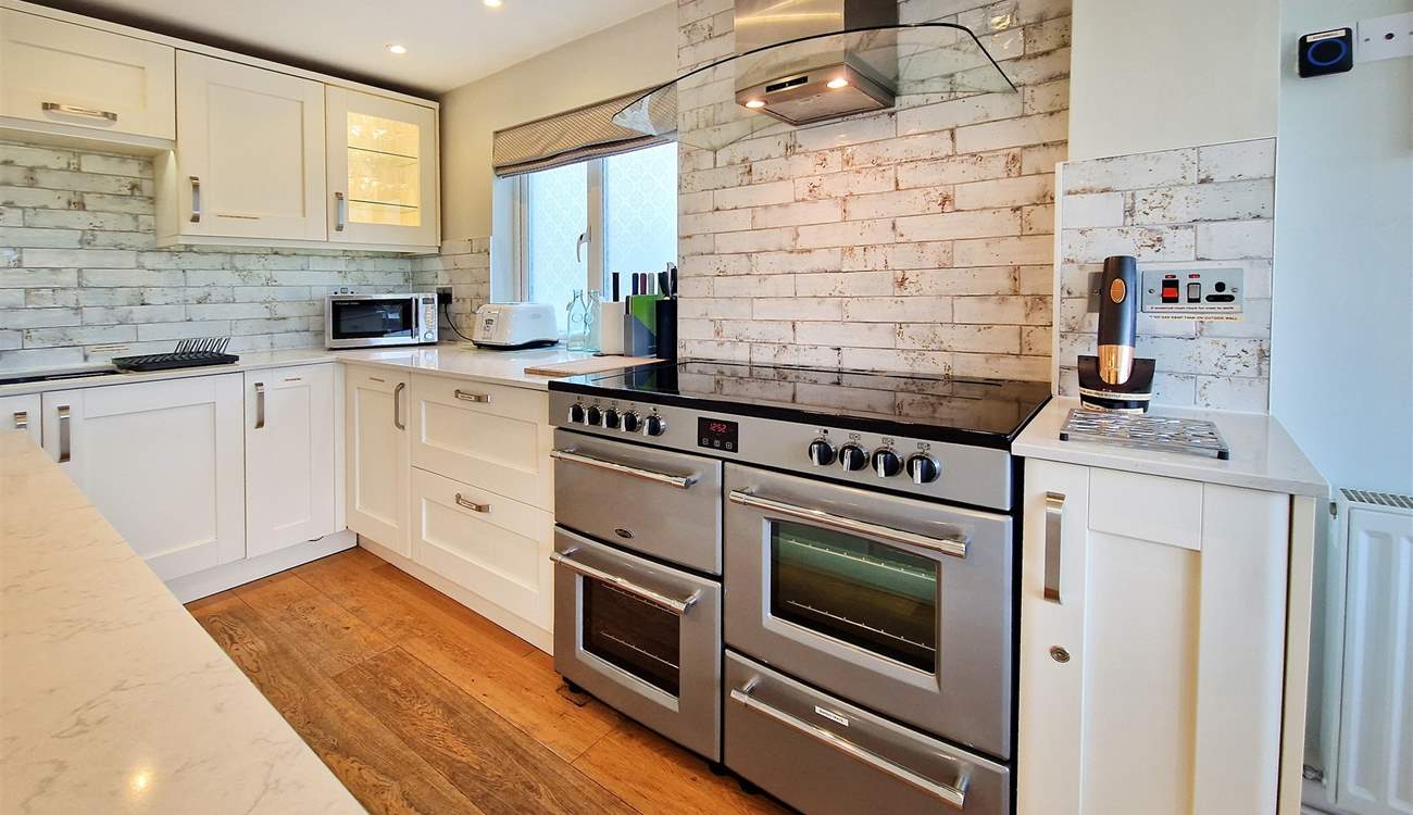 The kitchen is perfect for cooking up a feast.