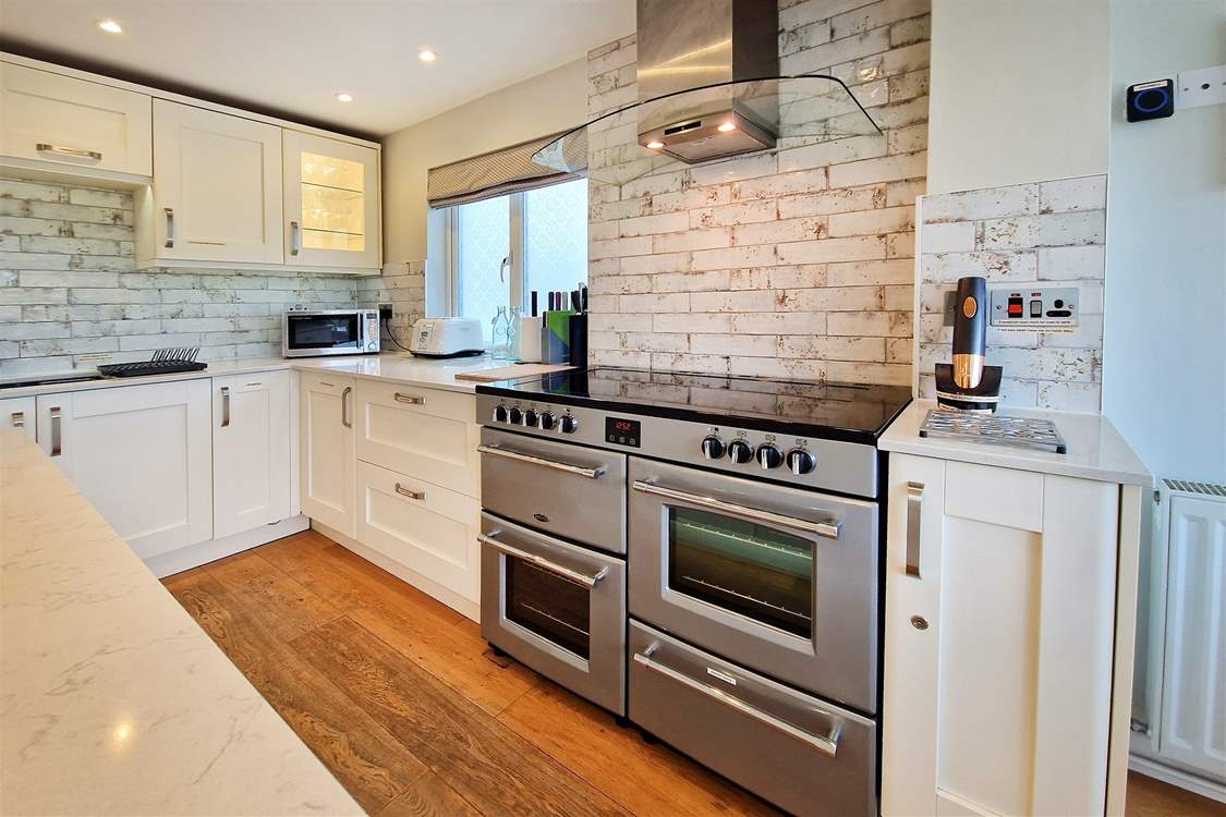 The kitchen is perfect for cooking up a feast.