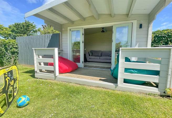 The summer-house is a great spot for a few moments of peace and quiet.