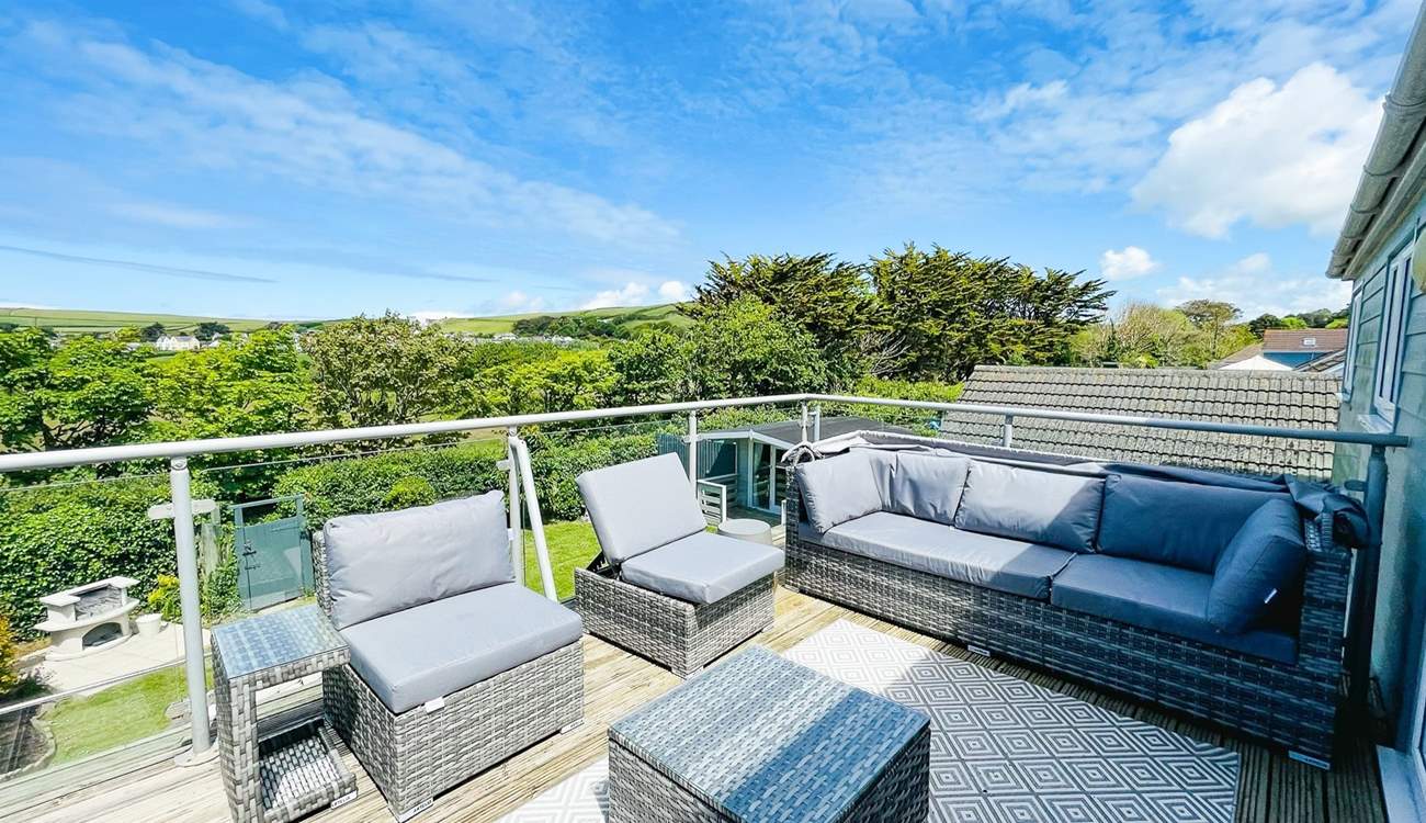 Soak up the sunshine from the terrace.