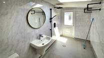 The ground floor wet-room.