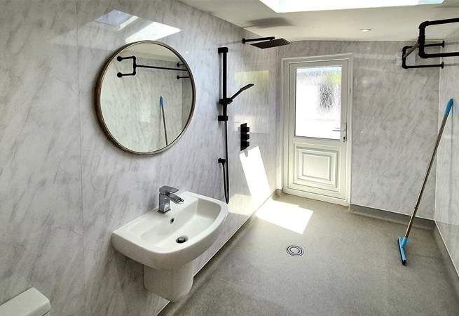 The ground floor wet-room.