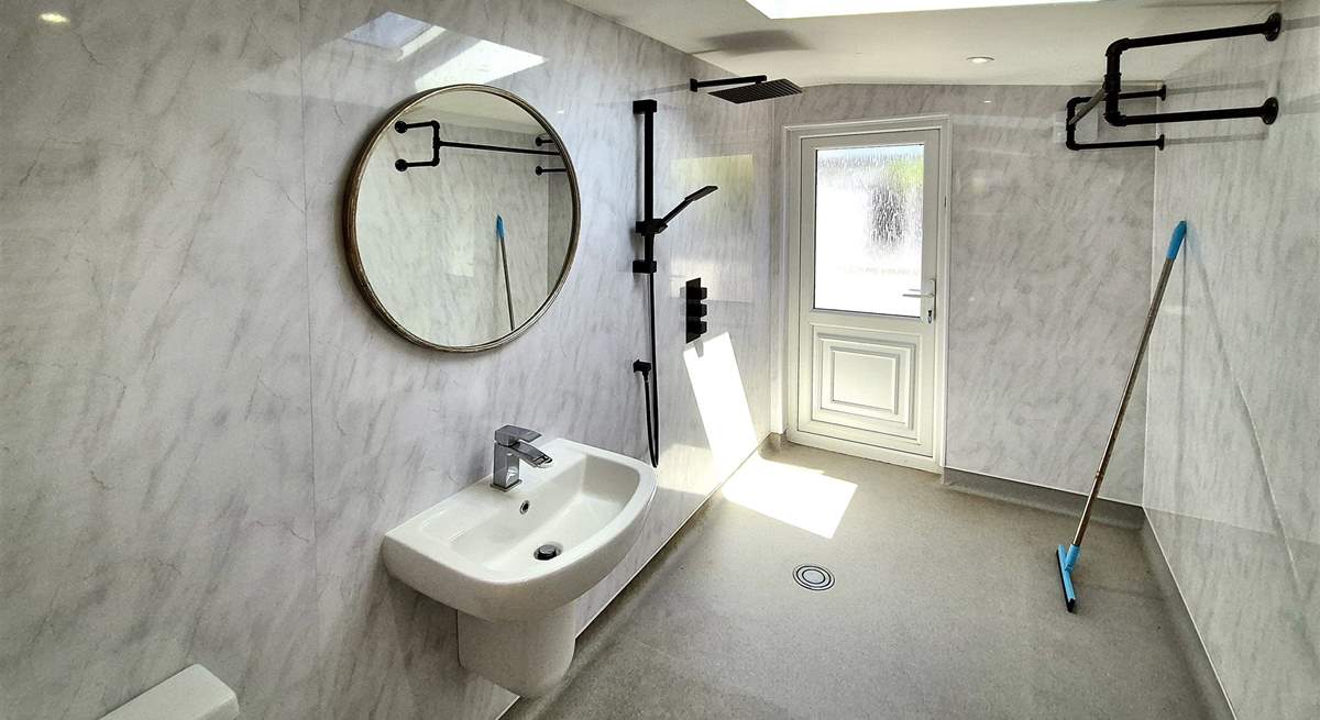 The ground floor wet-room.