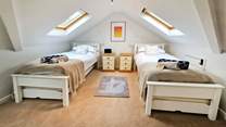 The twin bedroom.
