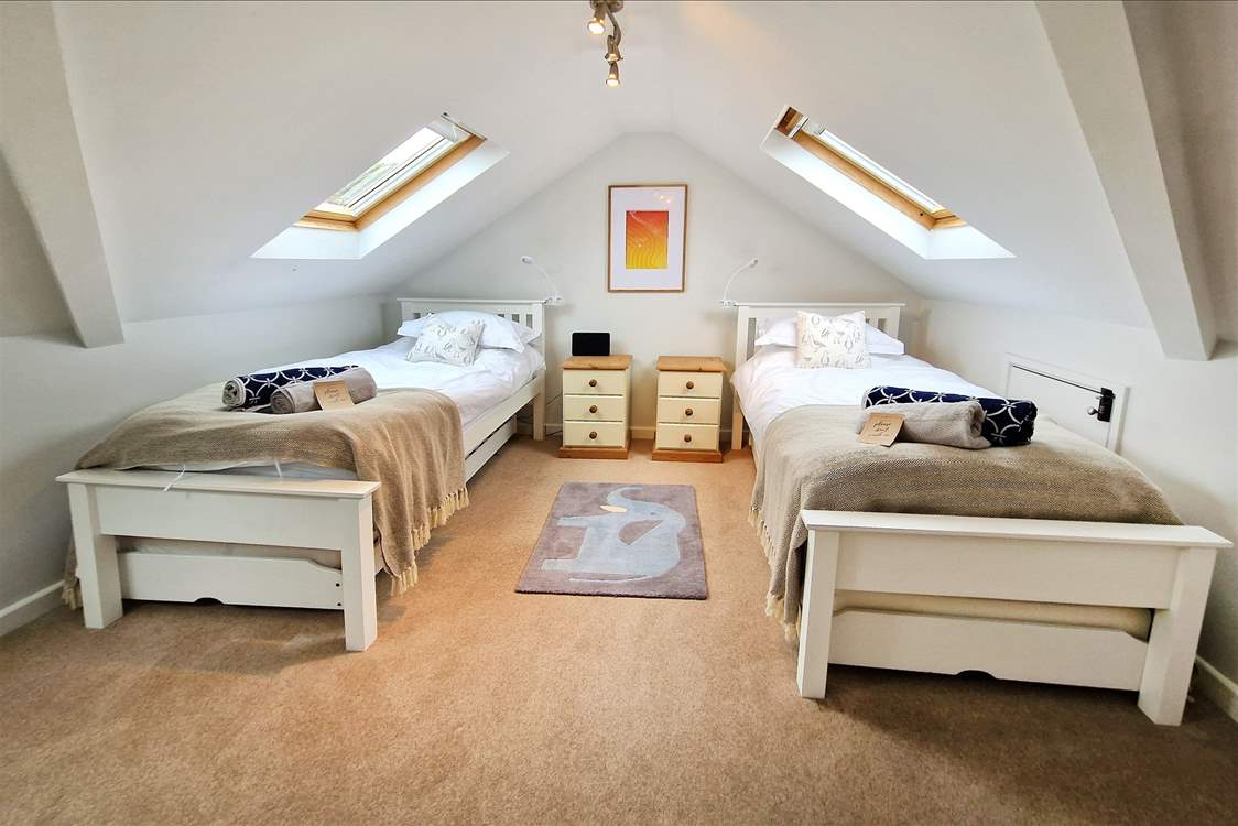 The twin bedroom.