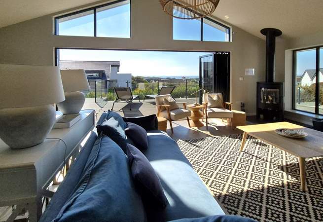 Spacious and light-filled, the sitting-room is a dream. 