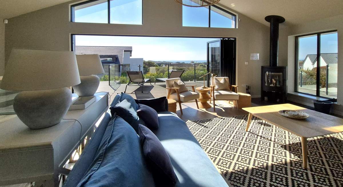 Spacious and light-filled, the sitting-room is a dream. 