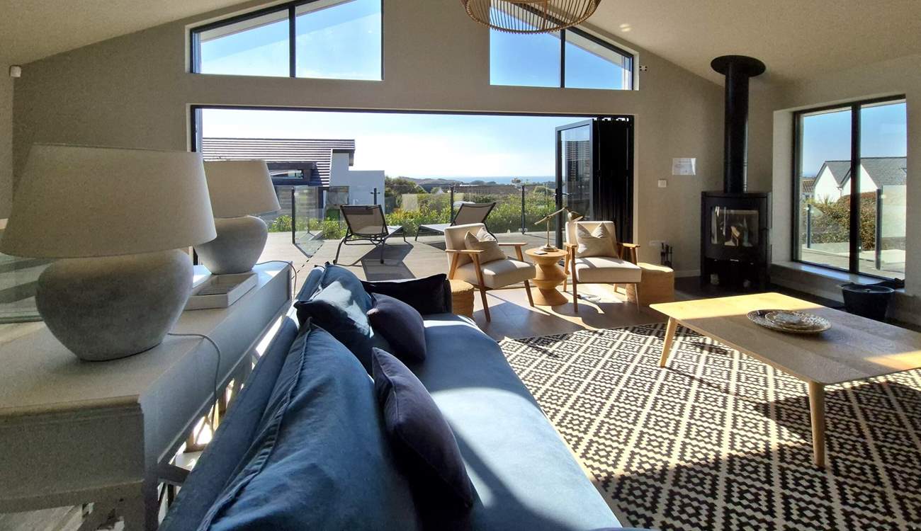 Spacious and light-filled, the sitting-room is a dream. 