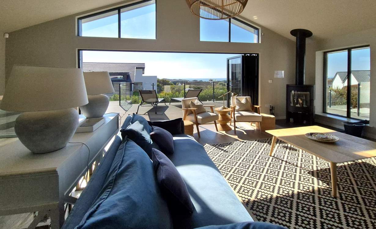 Spacious and light-filled, the sitting-room is a dream.
