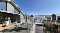 From dawn until dusk enjoy the outside space. 