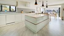 The stylish kitchen/diner is located on the first floor. 