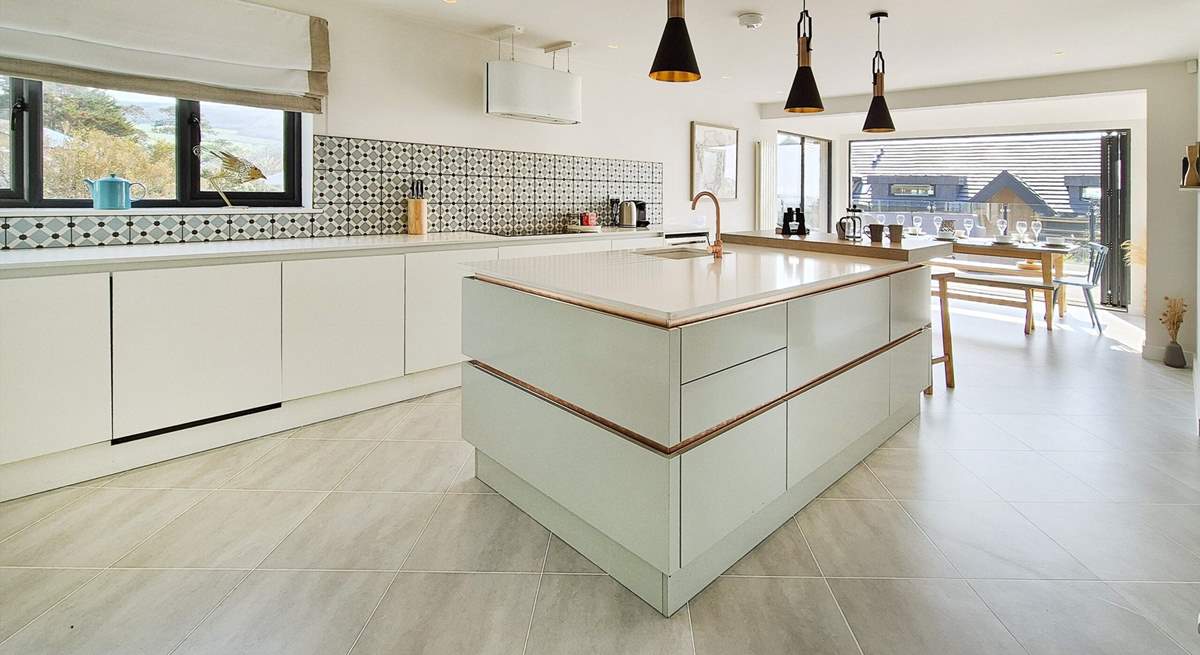 The stylish kitchen/diner is located on the first floor. 
