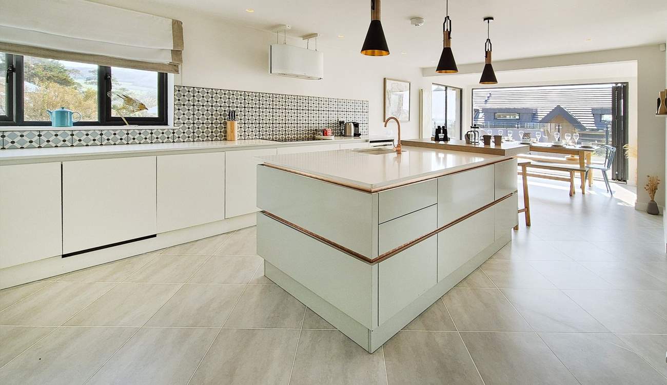 The stylish kitchen/diner is located on the first floor. 