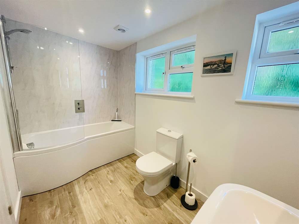 The bathroom on the ground floor.