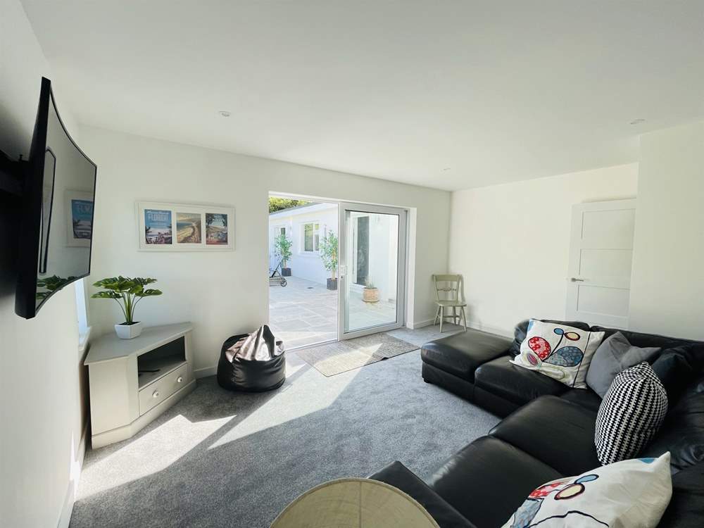 The second sitting room leads out onto the terrace.
