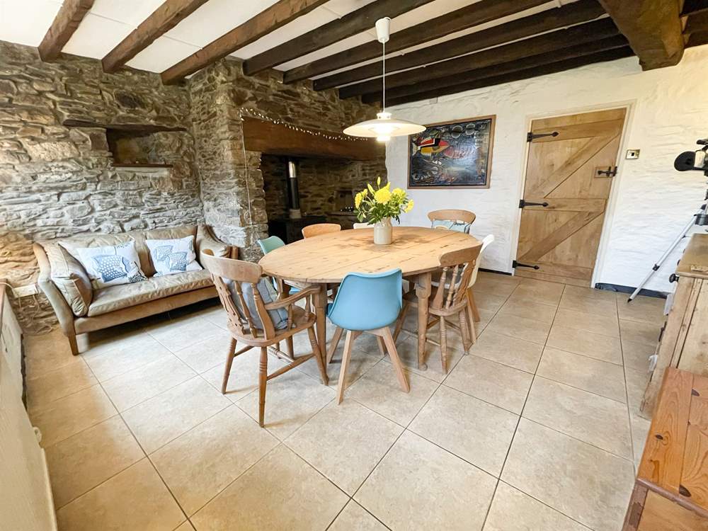 The dining room is the perfect place to plan the day ahead.