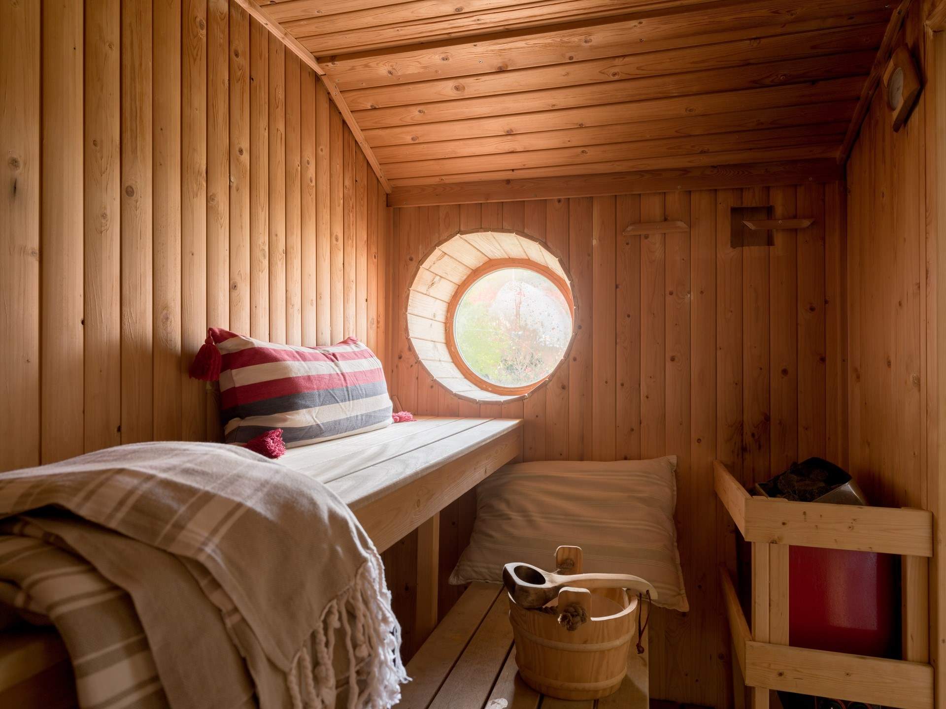 The perfect spot to relax after a morning surf.