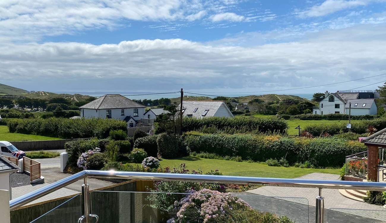 Take in the view towards the sea from bedroom 3.