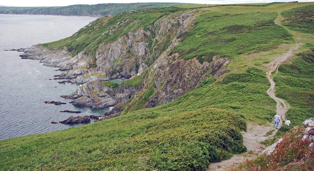 Walkers will love exploring miles of coast path.
