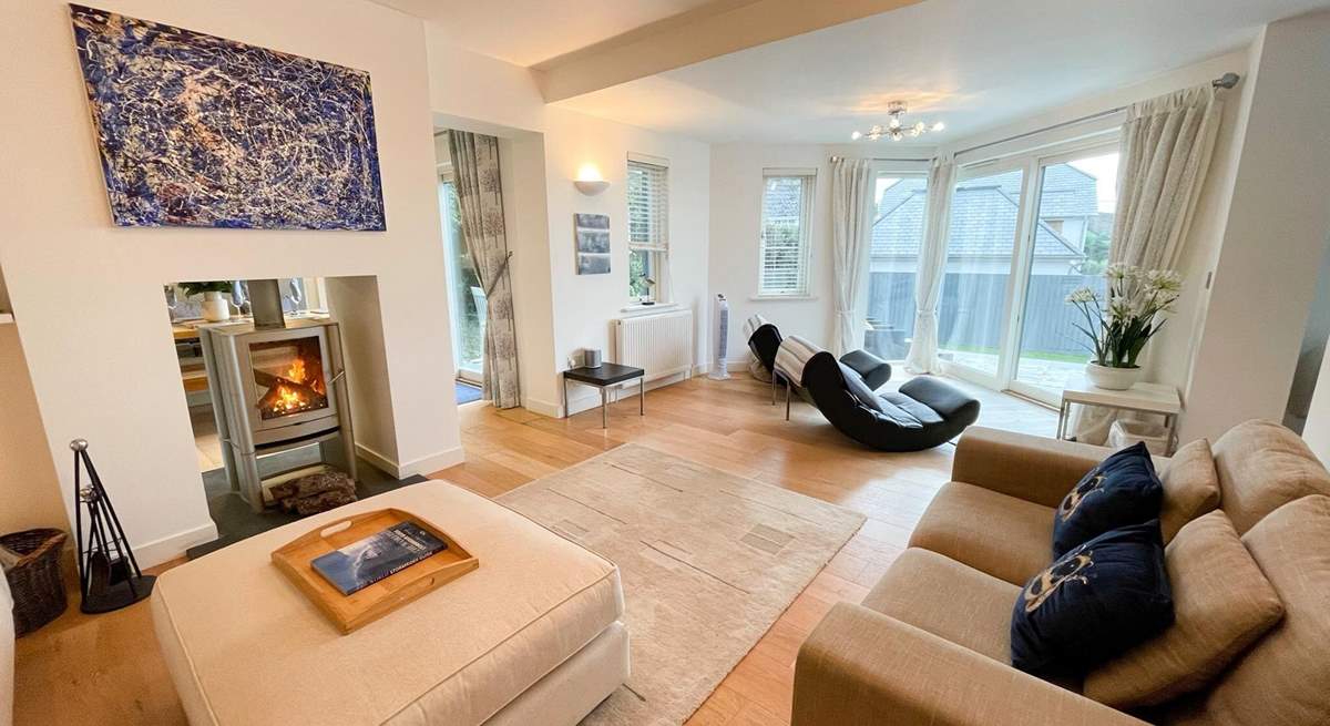 The warming wood-burner will keep you cosy throughout the seasons. 
