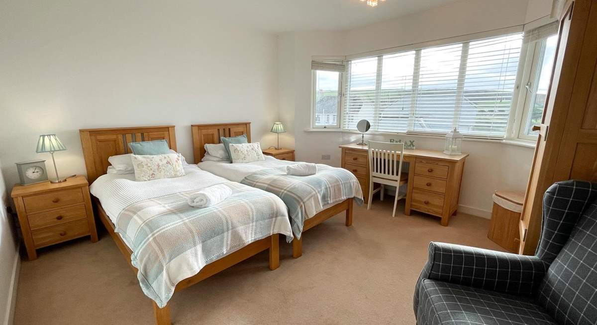 Twin beds are ideal for either children or adults. 