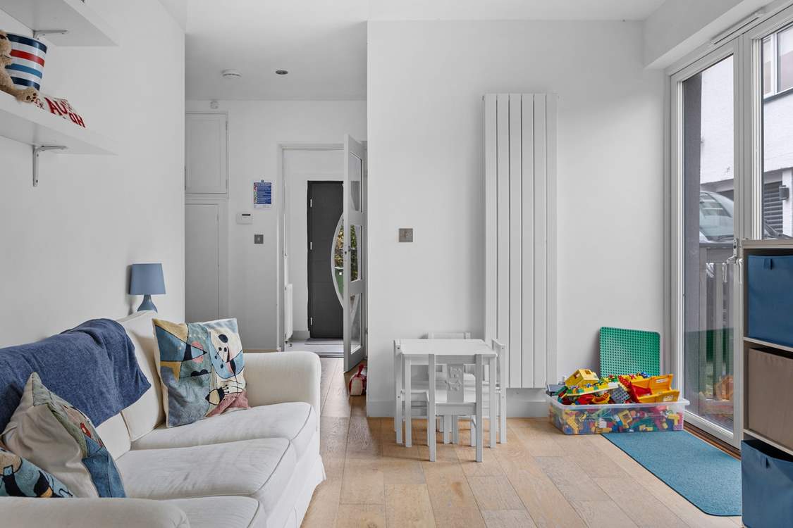The playroom leads out in to the garden. Such a great space for the children to enjoy.