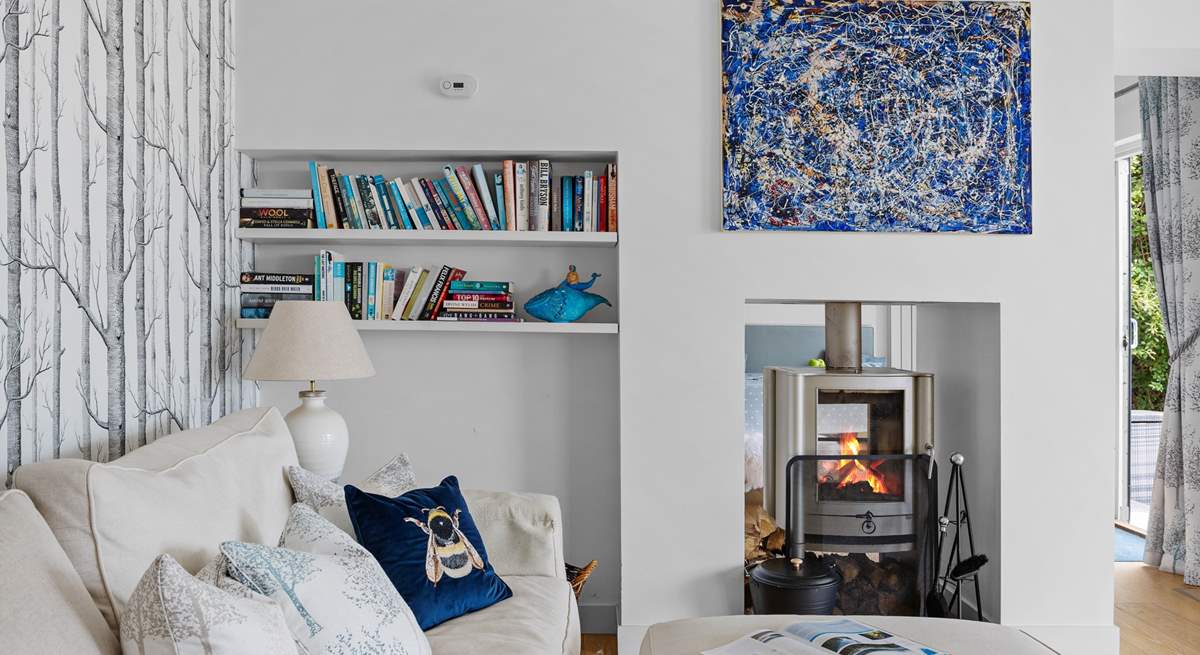 The warming wood-burner will keep you cosy throughout the seasons. 
