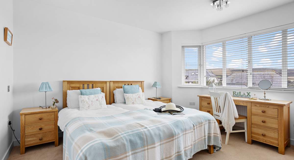 This room can be made up as a super-king double or twin beds for flexibility.