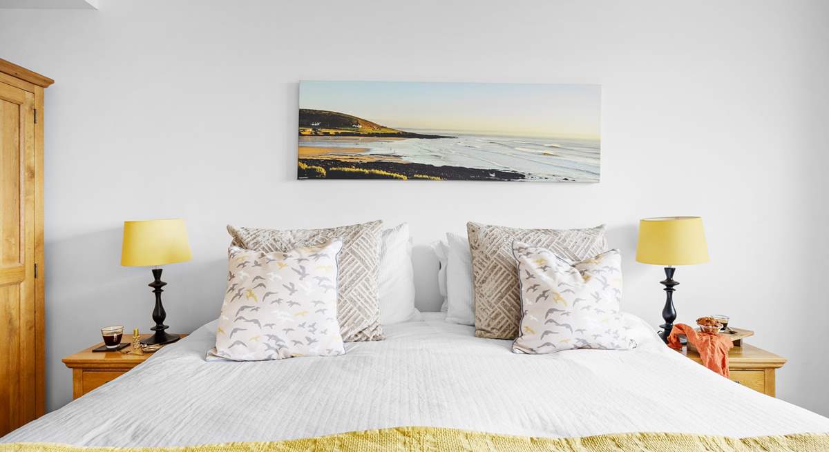 Luxury linens for a great nights sleep. 