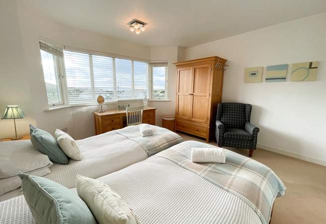 Bedroom two can be a twin or super king when pushed together, this room also has an ensuite.