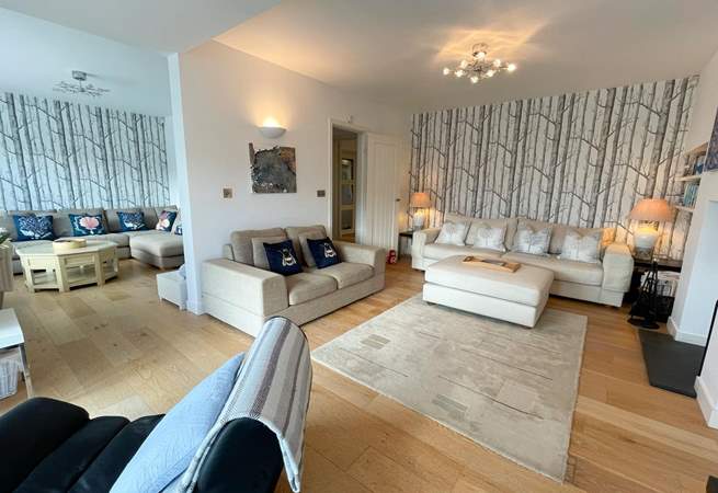 Homelands has so much space to offer the TV can be found opposite the L shape sofa.