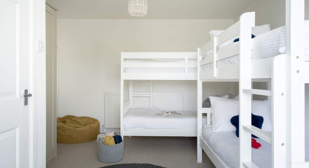On the ground floor you will find the double bunk bedroom.