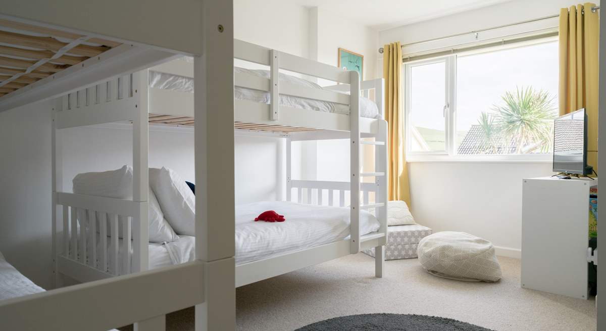 The bedroom offers a Smart TV making this the perfect chill out room for the younger members of the family. 