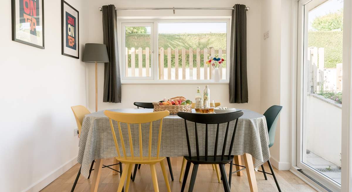 The kitchen/diner offers the perfect spot for a family feast.