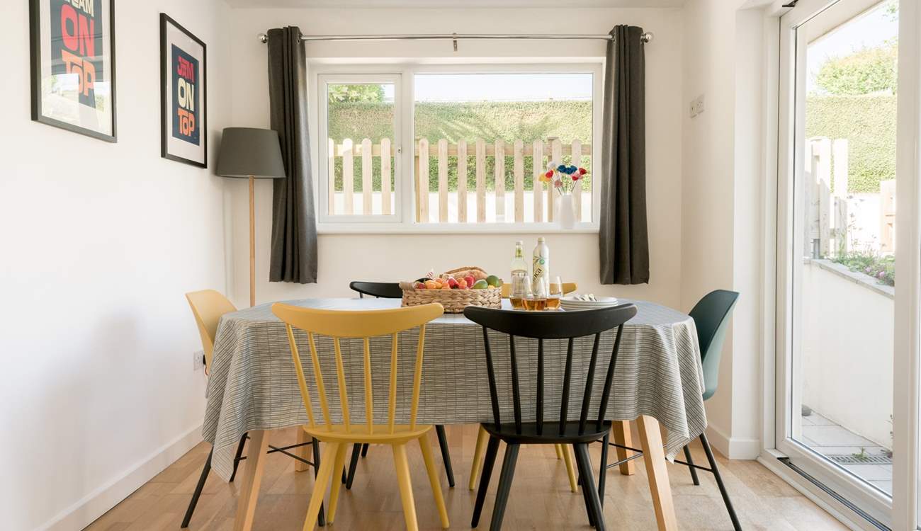 The kitchen/diner offers the perfect spot for a family feast.