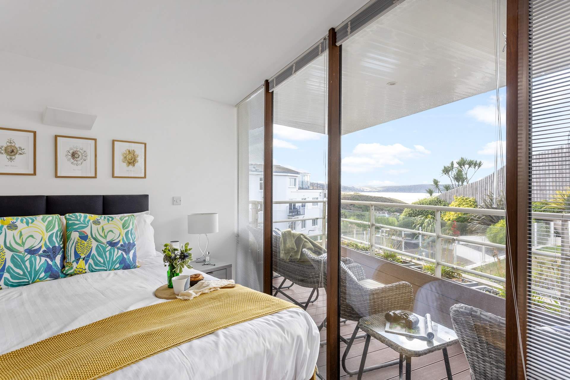 Step out onto the balcony of Bedroom 1. What a lovely spot for a  morning coffee or an evening aperitif. 