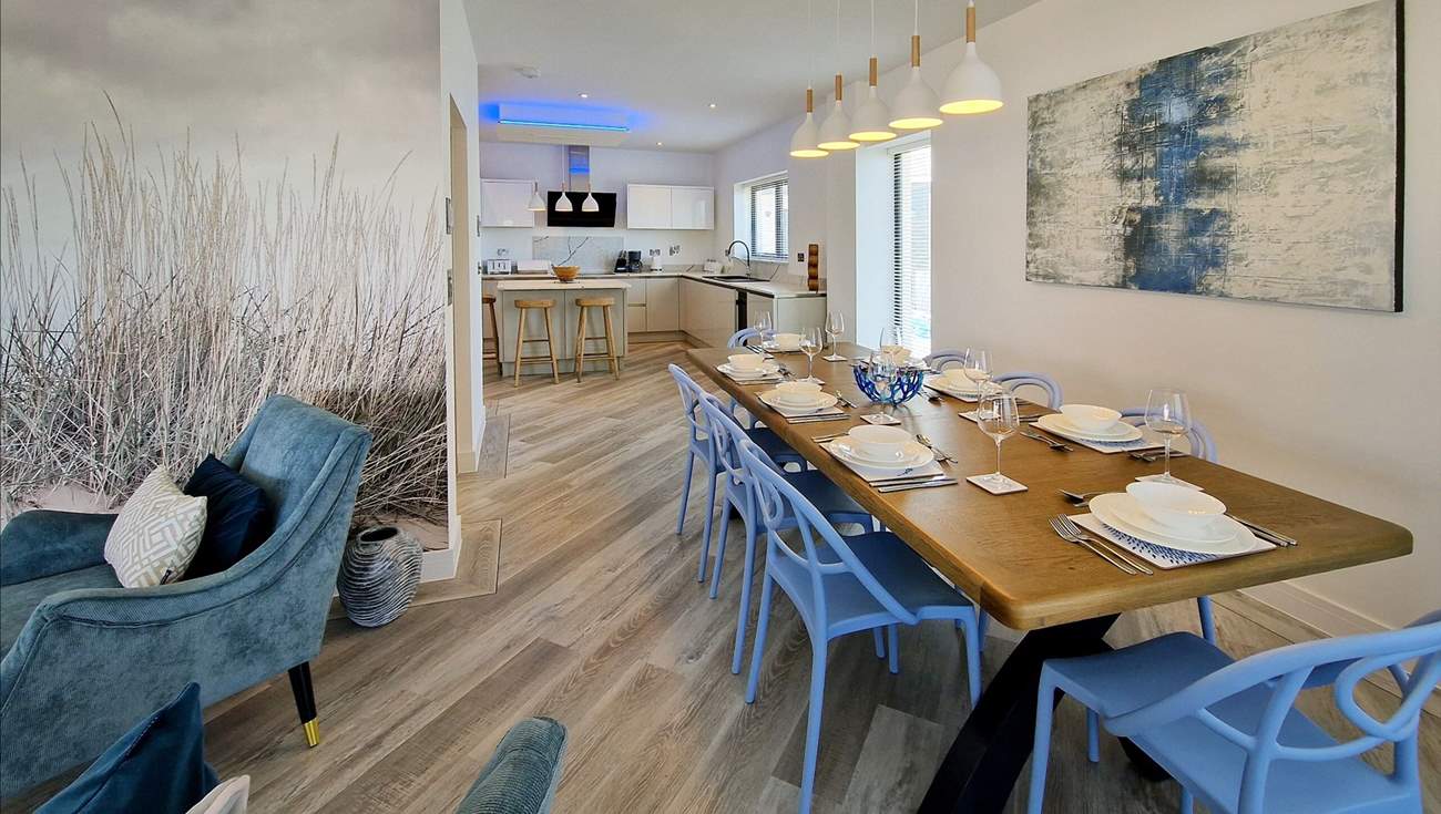 The L shaped living space is simply stunning.