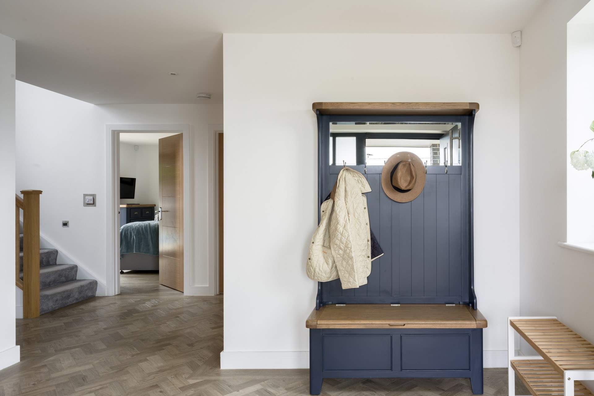 On the ground floor you will find two bedrooms, the cinema room with sofa bed plus a handy utility room and not forgetting the family bathroom.