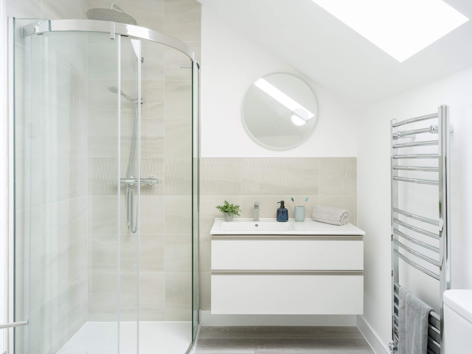 From a quick shower in the morning after a coastal run.