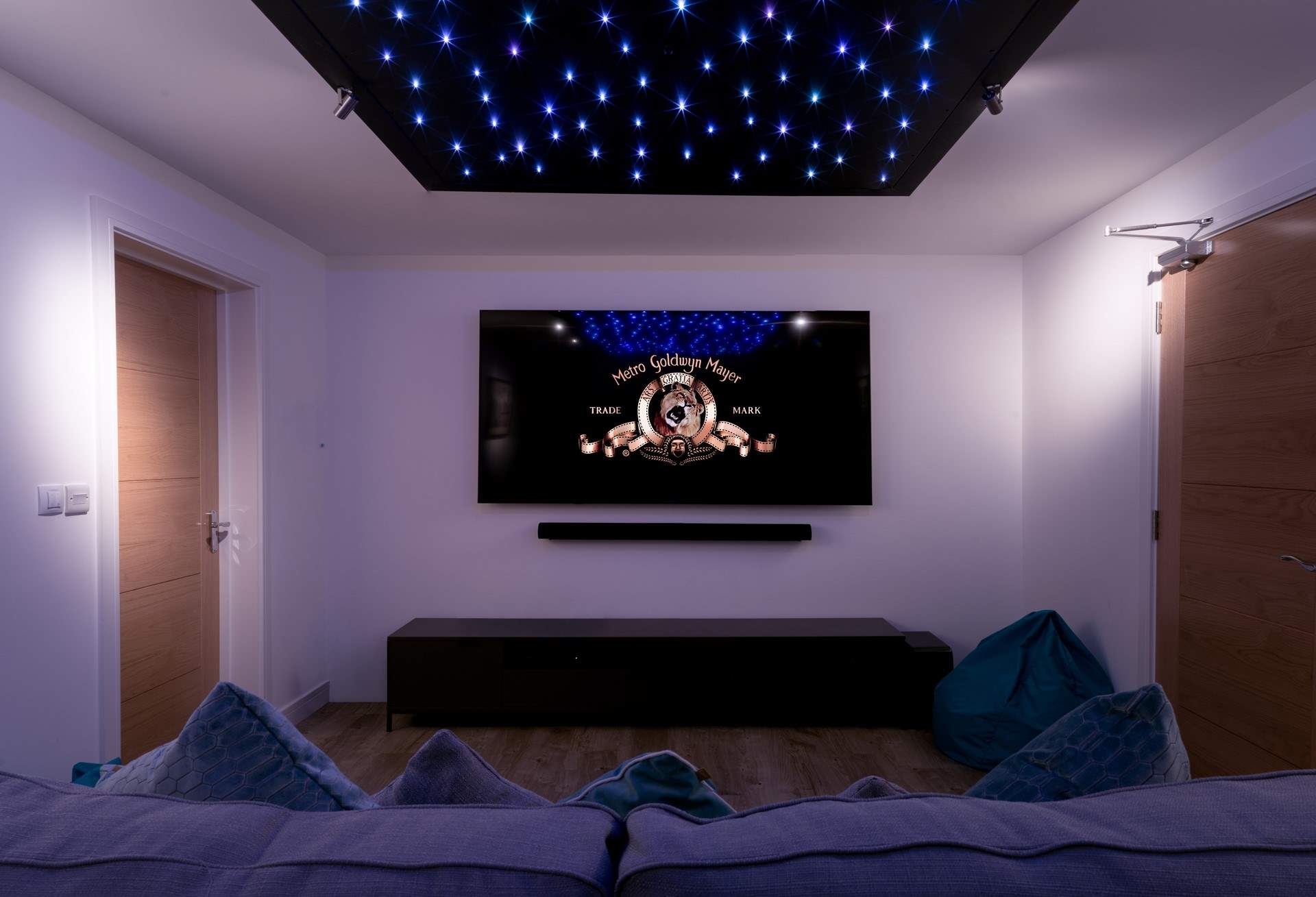 When it's time to enjoy a family film night then head to the cinema room.