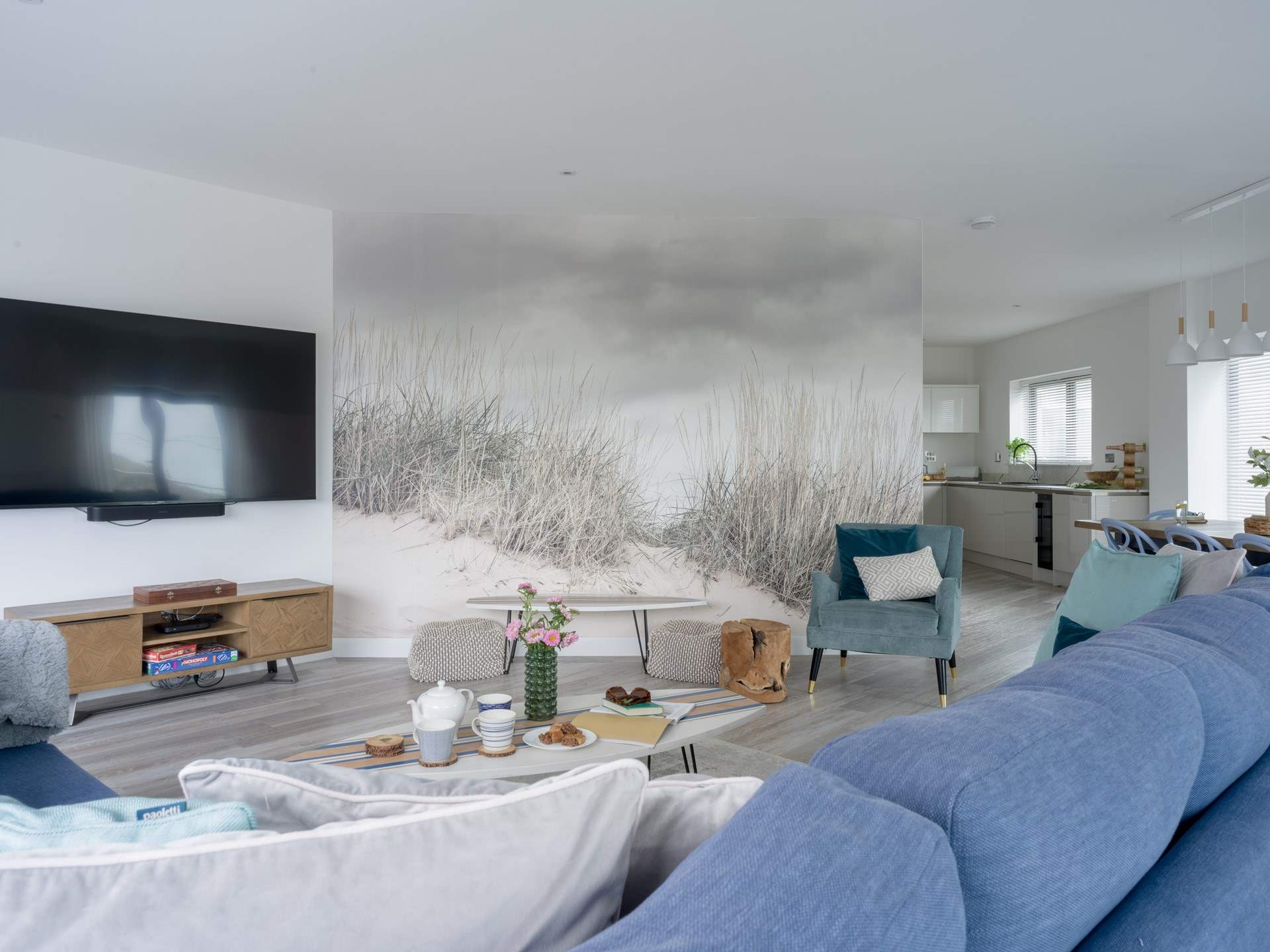 The beautifully styled living space offers the best of open plan living and can be found on the first floor. 