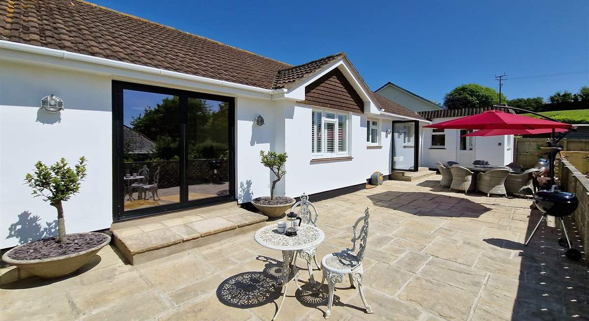 The large patio is a real suntrap.