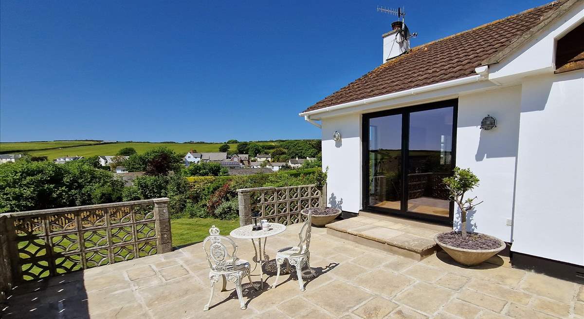 Pretty views from the patio of the surrounding countryside. 