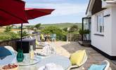 The large patio is a real suntrap. - Thumbnail Image