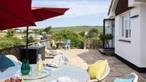 The large patio is a real suntrap.