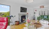 The wood-burner will keep you cosy on cooler days.  - Thumbnail Image