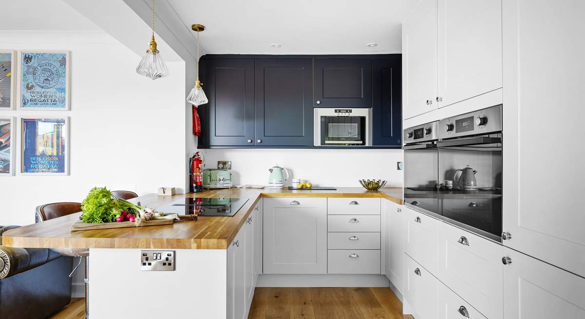 The super stylish kitchen.