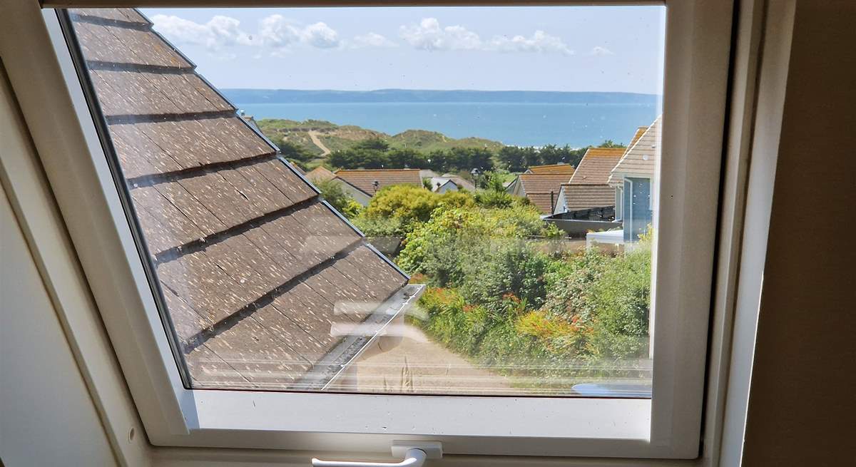 The view towards the ocean from the first floor. 