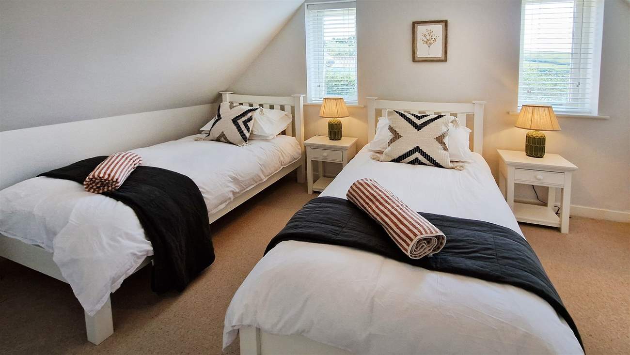 The twin room is ideal for either children or adults.