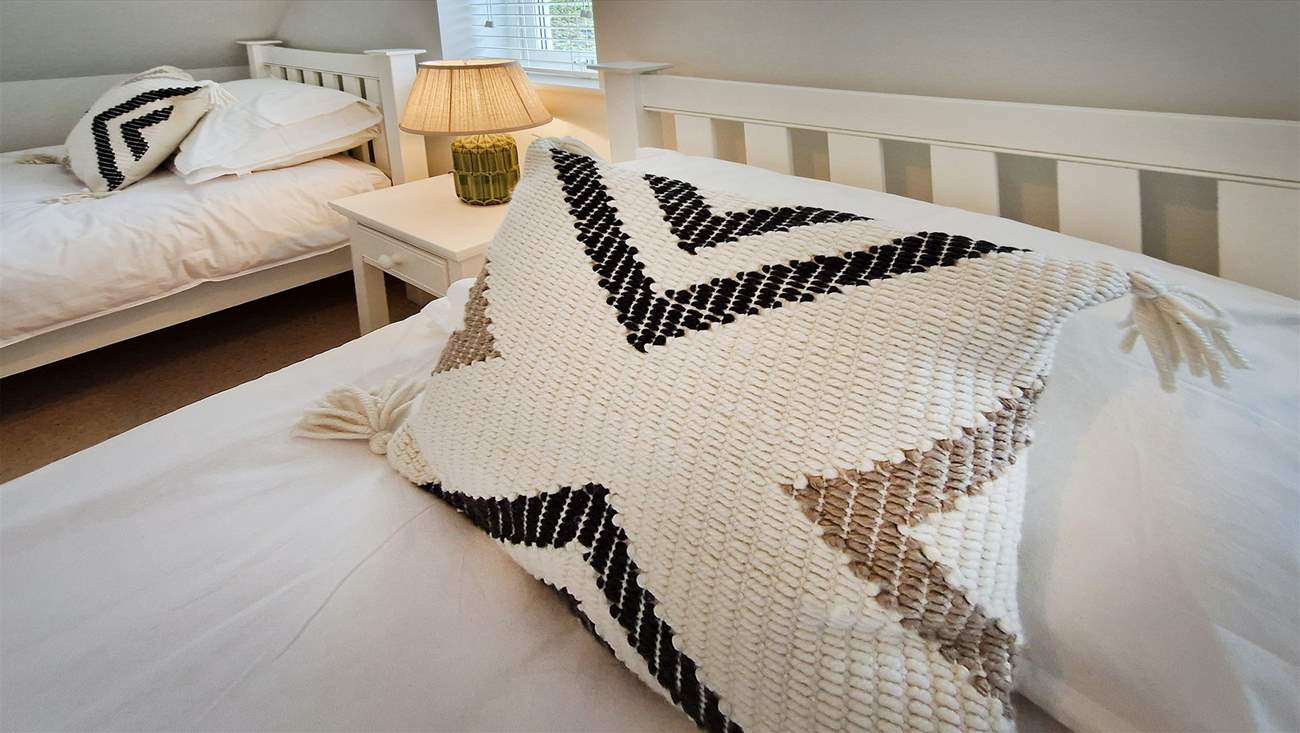 Lovely linens await.